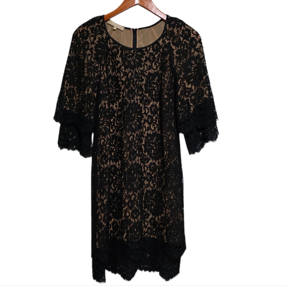 Michael Kors Collection Lace Mini Dress in Black Size 2